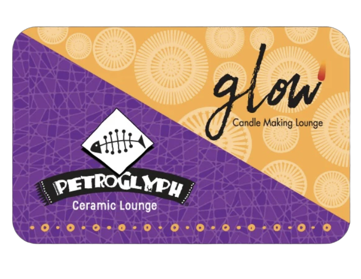 Glow Candle Lounge and Petroglyph Ceramic Lounge gift card