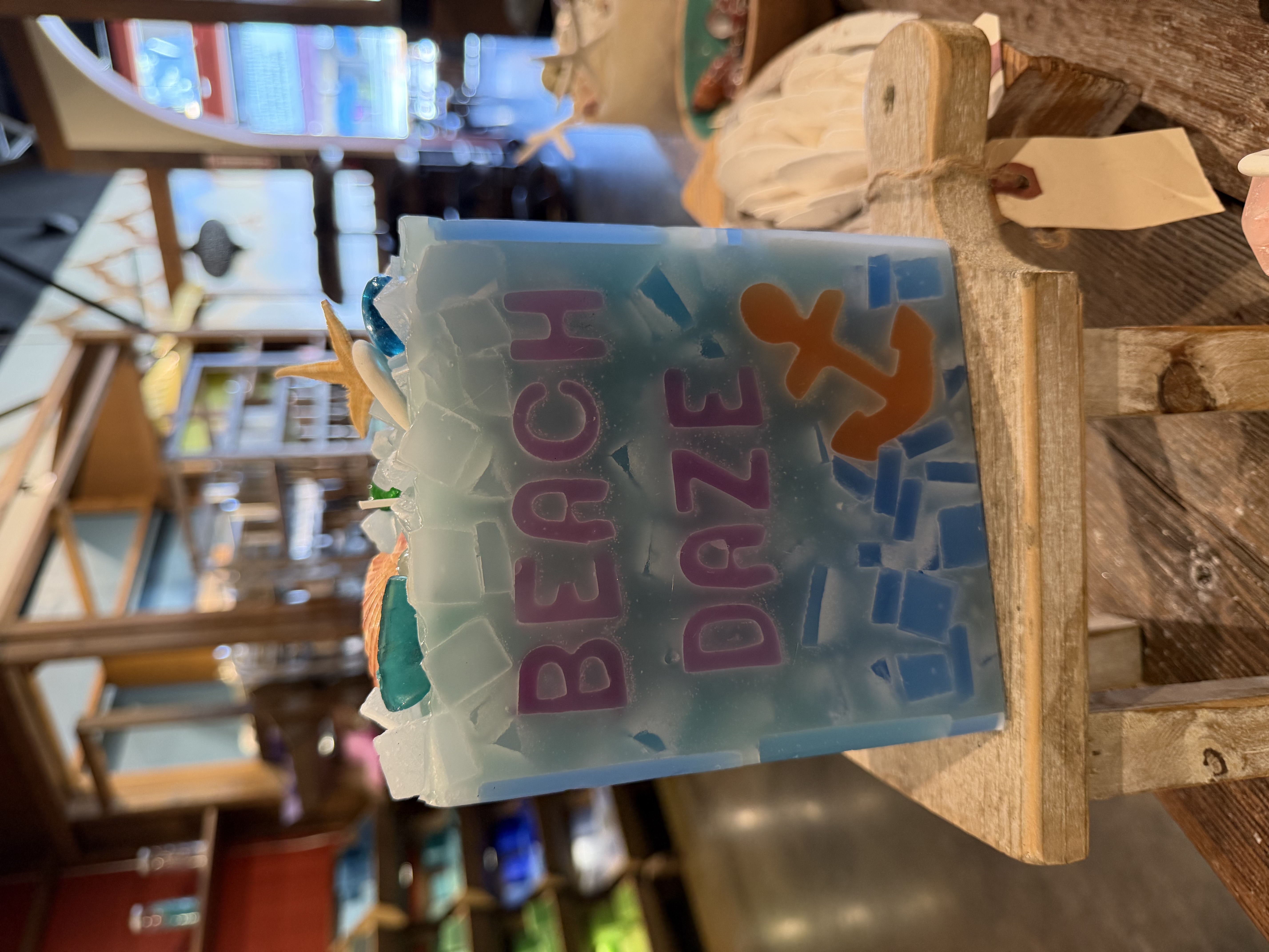 Beach Daze themed candle made at Glow Candle Lounge