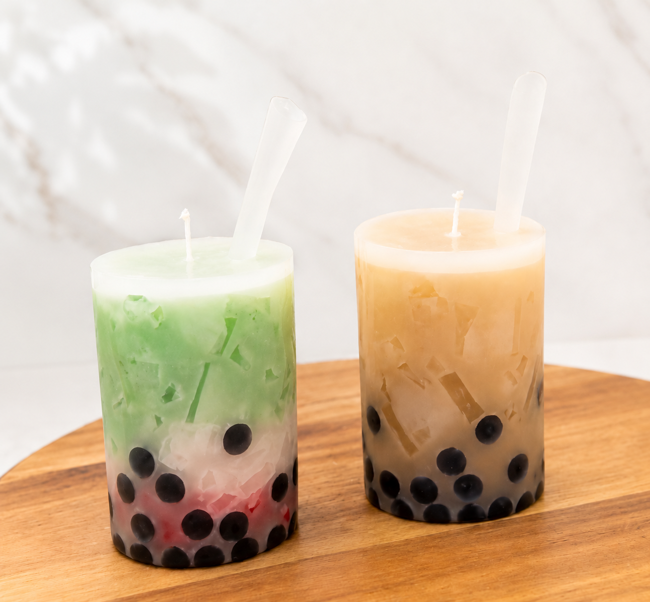 Boba candle made at Glow Candle Lounge
